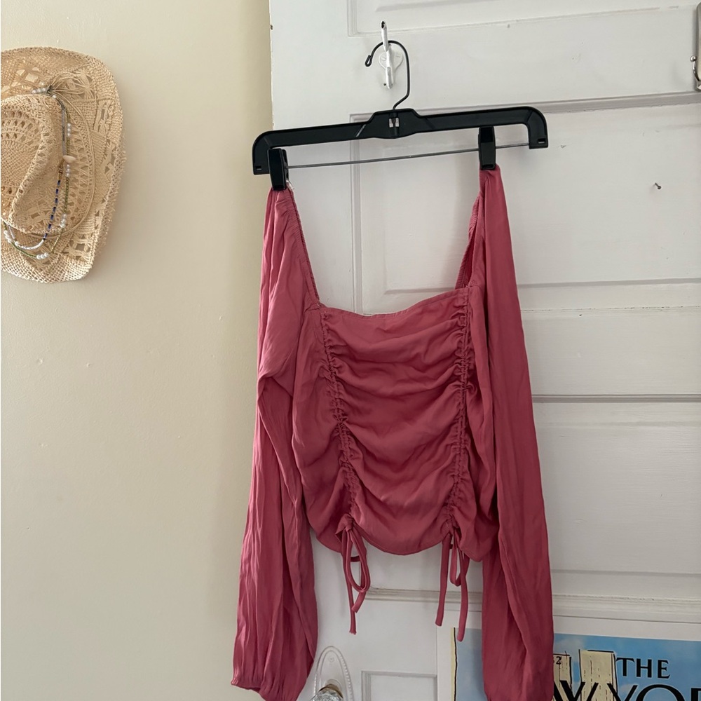 Chic Pink Blouse with Elegant Design
